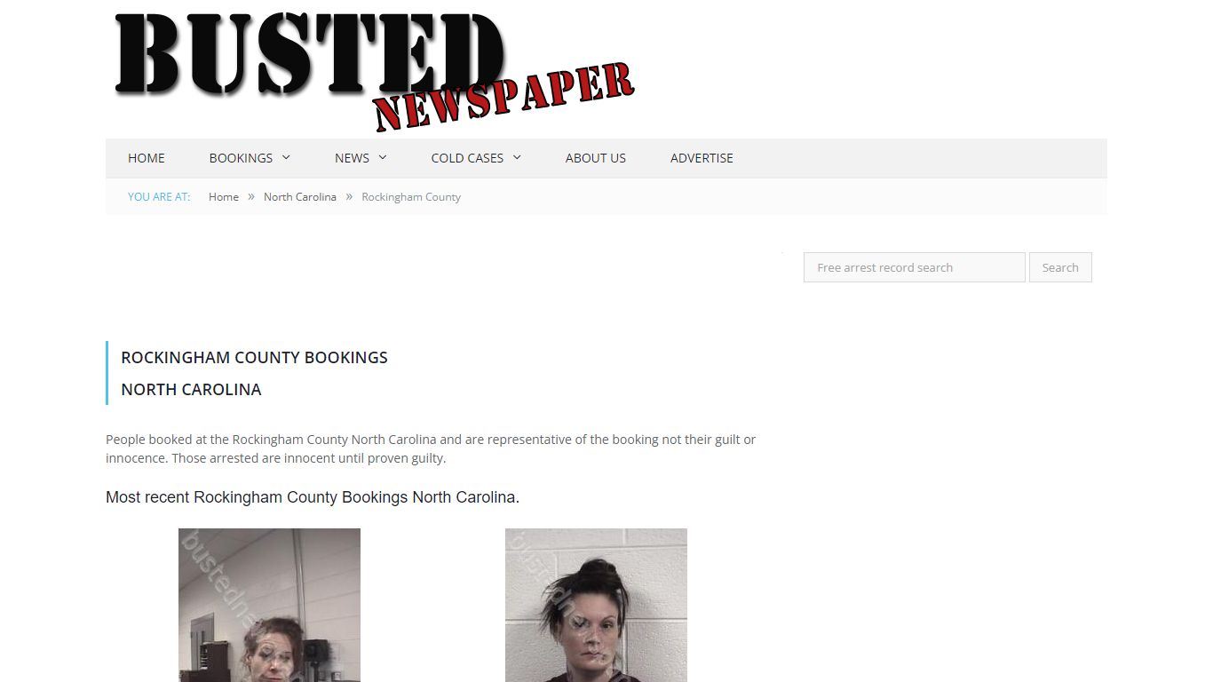 Rockingham County, NC Mugshots - BUSTEDNEWSPAPER.COM